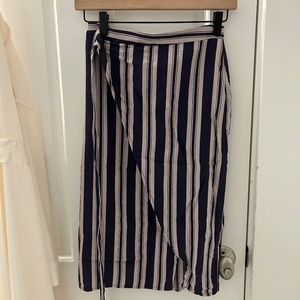 High waisted wrap skirt